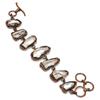 Clear Quartz Handmade Latest Design Jewelry Bracelet, Copper Electroformed Gemstone Bracelet, Gift For Mother