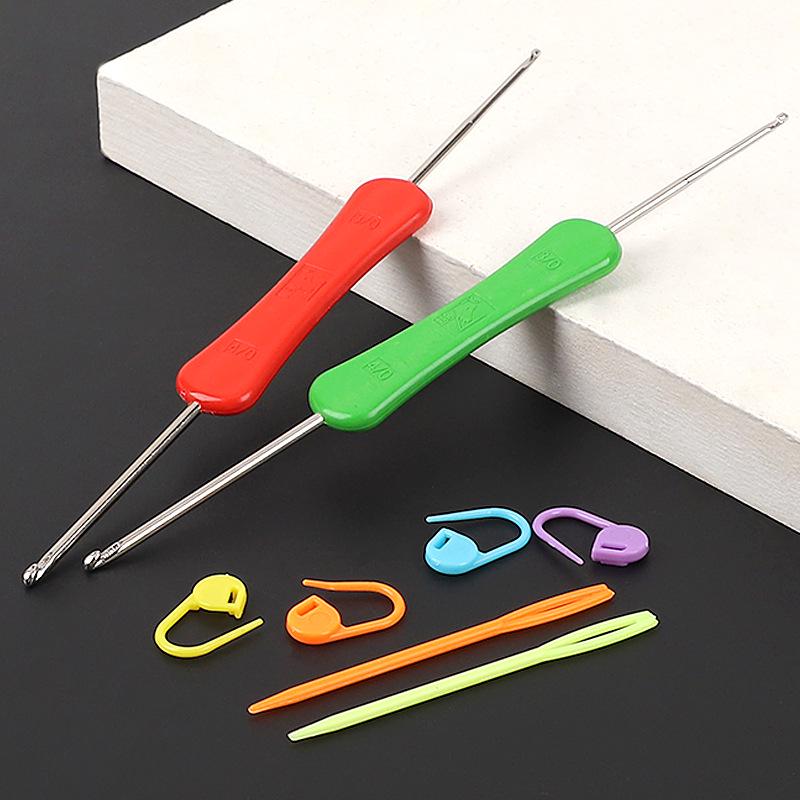 Double-Ended Crochet Hook Set for DIY Knitting: Sweaters, Yarn Dolls, Bags, Slippers