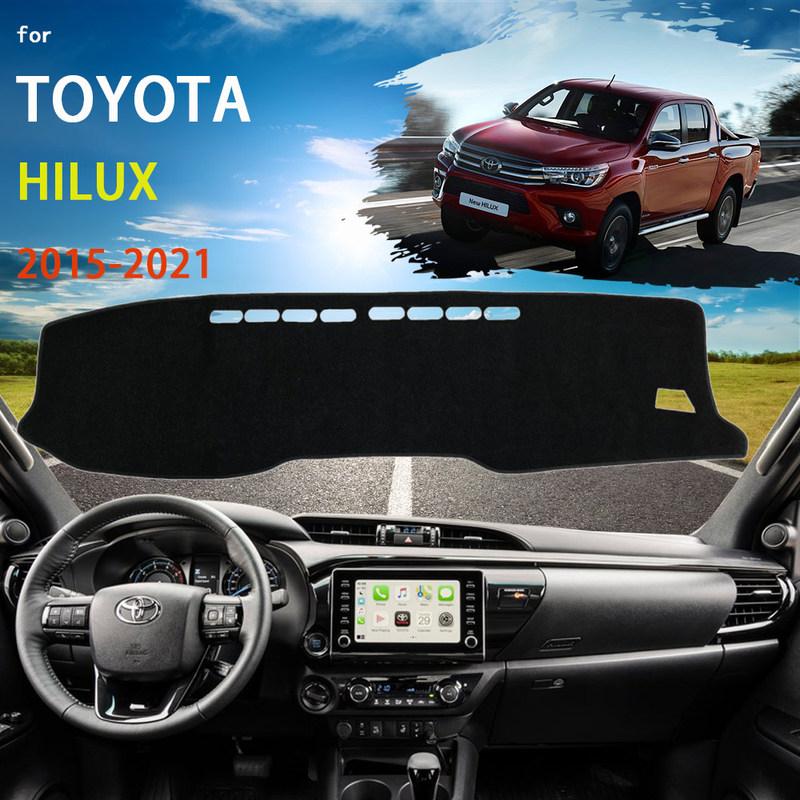 Dashboard Cover Dash Mat for Toyota Hilux AN120 AN130 2015~ Pad Sunshade Cushion Sunshield Visor Parasol Accessories 2016