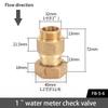 1/2" 3/4" 1" BSP Pneumatic Check Valve Connector DN15/20/25 Hose Tube Air Gas One Way Valve Water Meter/Pump Brass Pipe Fitting