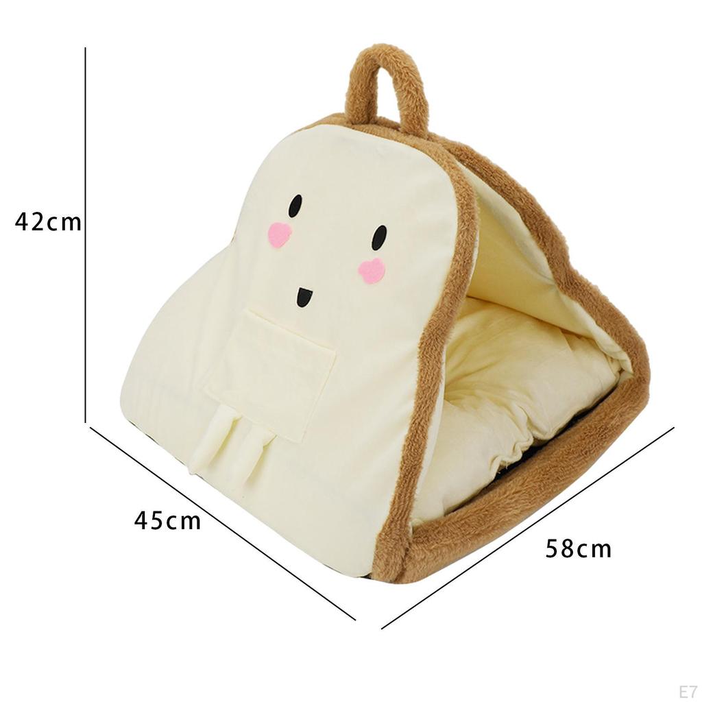 Cozy Bread-Shaped Pet Bed for Cats and Small Dogs
