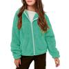 Kids' Fashion Fleece-Lined Thickened Hooded Oversized Sweatshirt Warm Casual Jacket For Fall/Winter
