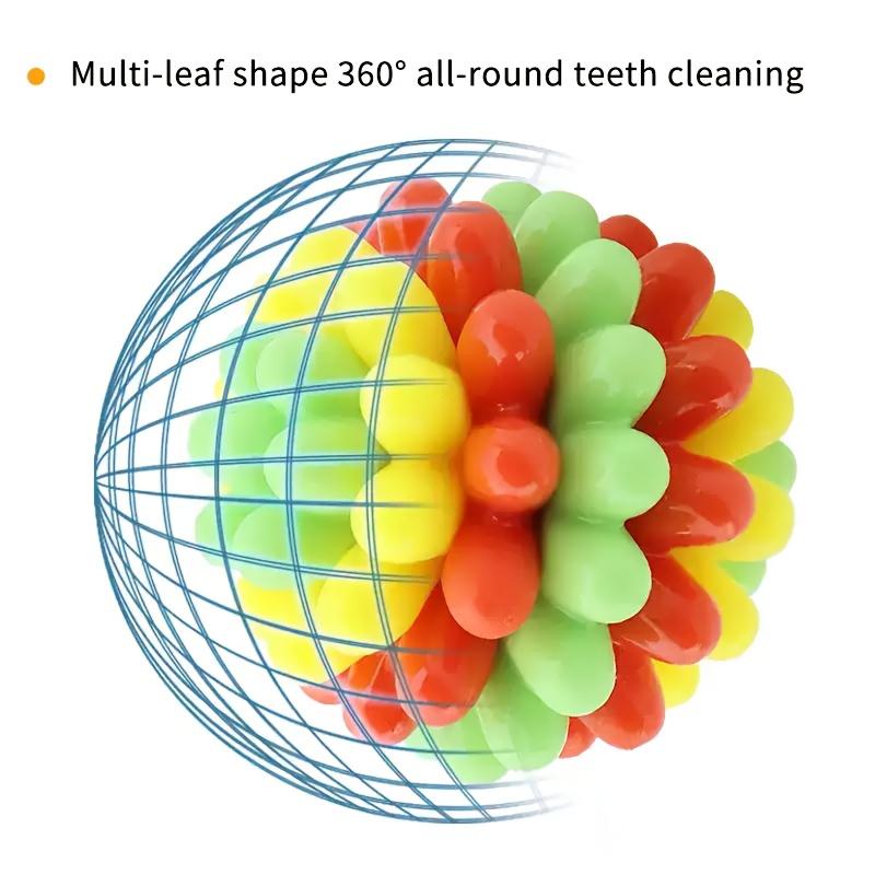 Indestructible Dog Chew Toy/TPR Bite-Material/Vibrant Colors/Chewable Teething Toy for Dog/Soft Training Ball for Aggressive Chewer