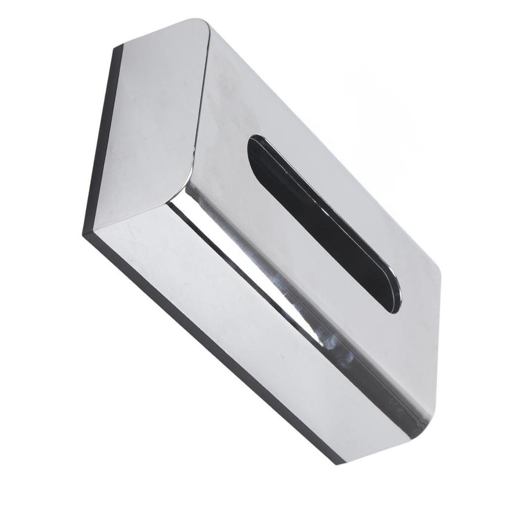 Galvanisierter Taschentuchboxhalter Behälter Aufbewahrungsorganisator Serviettenetui für Zuhause Auto Hotelgebrauch