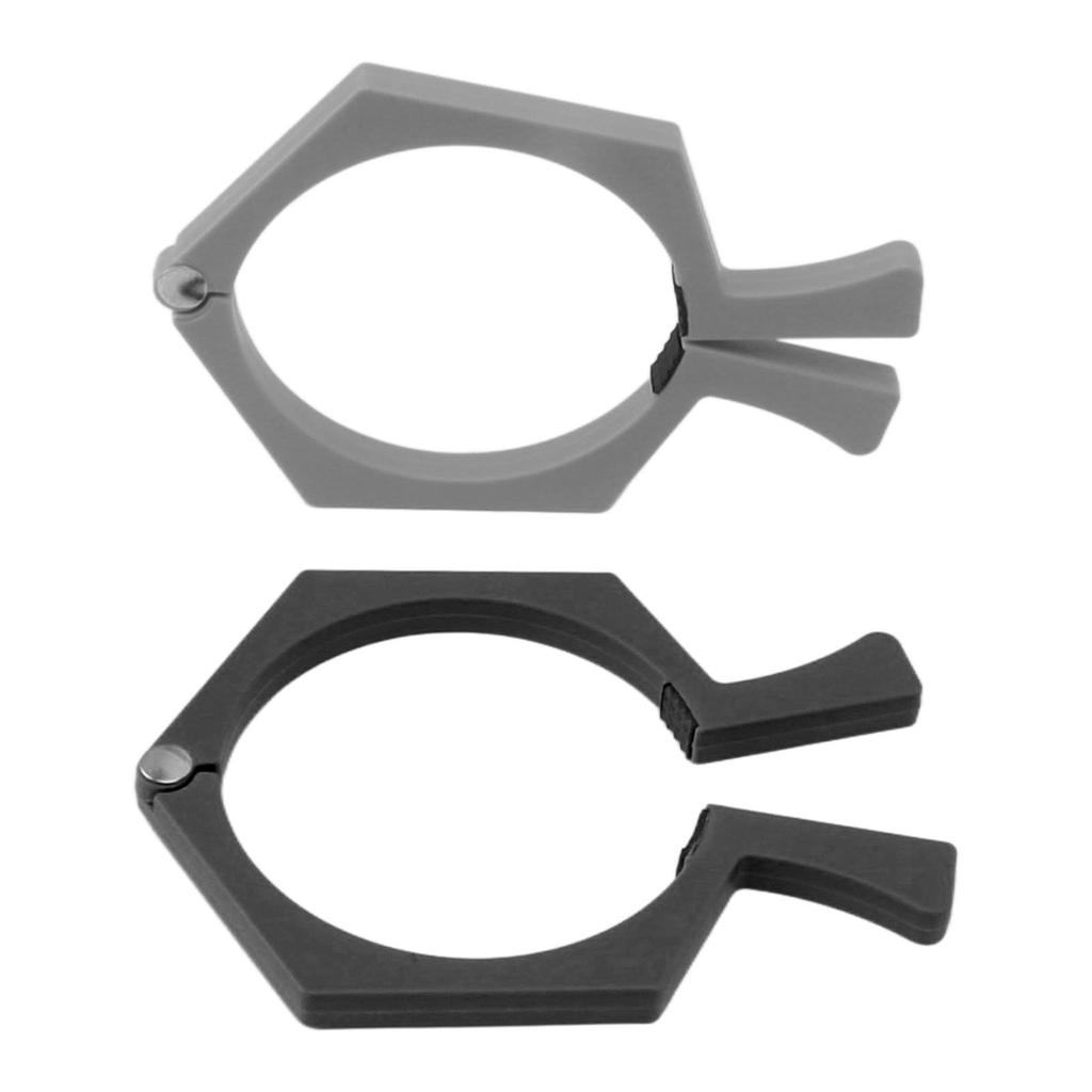 2PCS Sublimation Cup Clamp ABS Nonslip Tumbler Wrapping Clamp for Sublimation Paper Tumblers Black and Grey