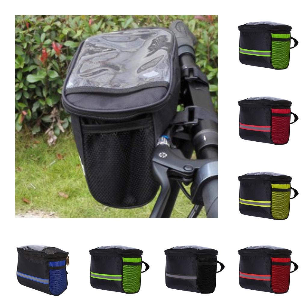 Bicycle Handlebar Bag Front Tube Storage Pouch Riding Travel Bike Bag Waterproof