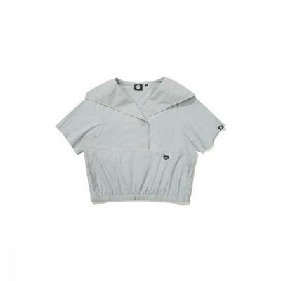 Women S Anorak Sailor Collar Short Sleeve