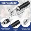 24+3PCS Tire Patch Kit, 24PCS Tire Repair Patch Plug Tool (36/46 / 60 Mm)/ Patch Roller Tool/Repair Buffing Wheel/Hex Shank Drill Bit