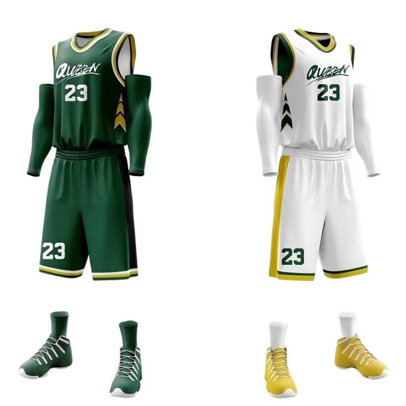 Zhanrenzhen Reversible Basketball Jersey Set M-8XL