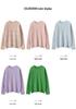 Damen-Farbblock-Kaschmirpullover - Herbst/Winter 2025: Dick, Locker, Rundhals, Zopfmuster, Schlankmachend, Lässiger Stil