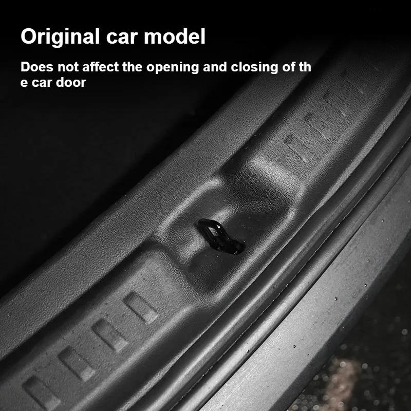 TPE Trunk Guards for Tesla Model Y Juniper 2025 Rear Trunk Door Sill Protector Cargo Threshold Sill Cover Car Rear Bumper Guards