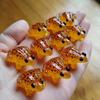 10pcs Resin Frog  Miniature Frog Figurines Ornaments for Dollhouse Garden Moss Landscape