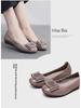 Comfortable Leather Women's Flats: Soft Sole Four Seasons Shoes for Spring & Autumn - Ideal for Middle-Aged & Elderly