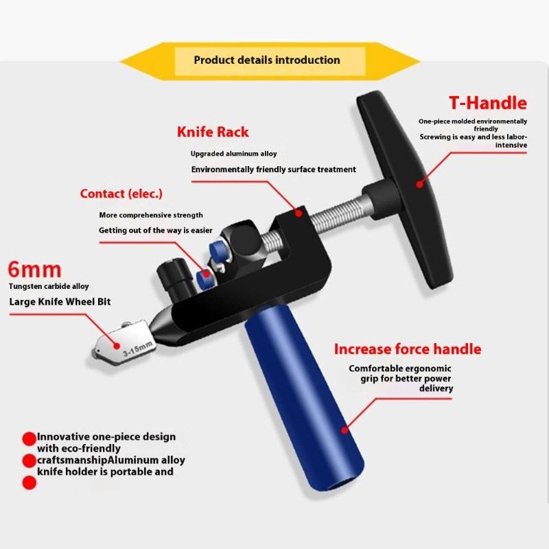 Glass Cutter Set Ceramic Tile Glass Breaking Plier Professional Household Ceramic Cutter For Glass Tile Cutting Tool
