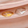 Teamer Cute Dinosaur Stainless Steel Ring Women Minimalist Open Adjustable Finger Ring Fashion Jewelry Birthday Gifts Wholesale