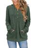 2025 Autumn/Winter Women's Solid Color Ribbed Knit Hoodie Sweater