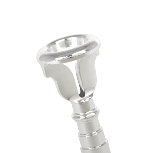 Hilitand Trumpet Mouthpiece TR-08, Silver-Plated Brass for Practice and Beginners