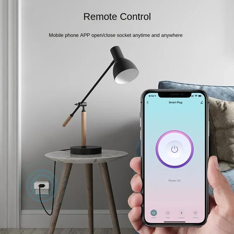 16A Brazil Standard WiFi Smart Plug with Power Monitor Smart Life APP Remote Compatible Smart Socket Work for Google Home Alexa