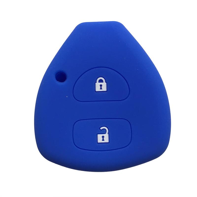 Schlüsselanhängerhülle für Toyota Yaris/Vitz Auris Mk I 2007 Corolla Verso Hilux 7 RAV4 Porte Camry Autoschlüsselhülle Schlüsselanhänger 2/3/4 Tasten