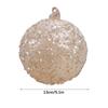 Xmas Ball Ornament Glass Hanging Xmas Tree Glitter Sequin Ball Decoration for Holiday Party Home Decor