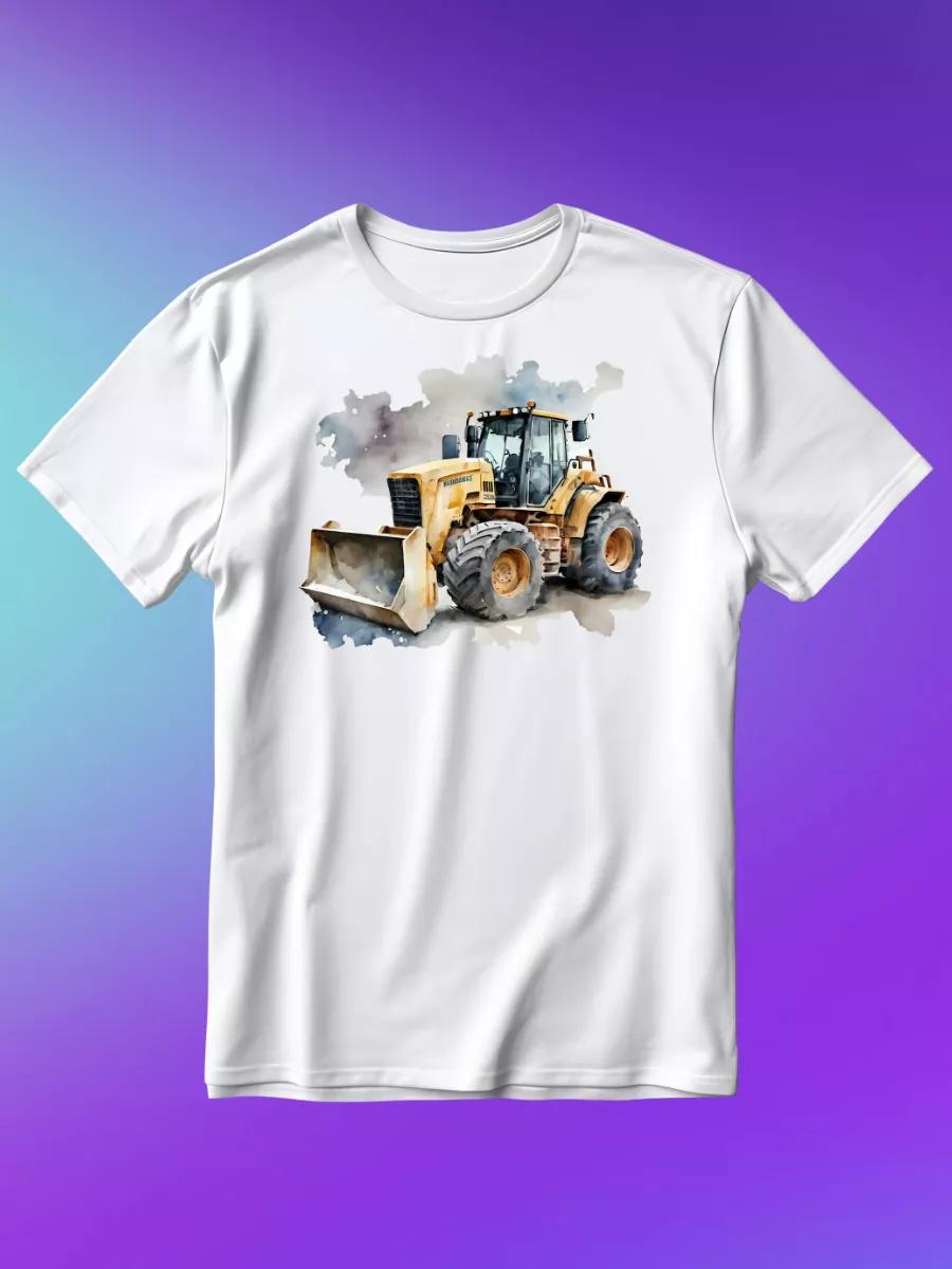 Футболка с экскаватором S