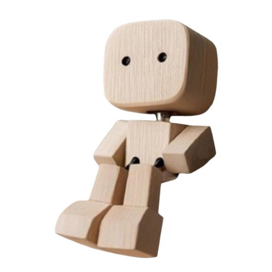 1/2/3 шт. Качающаяся деревянная фигурка человечка, ручная работа, качающиеся ножки, деревянная кукла, приборная панель автомобиля A