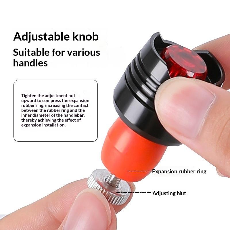 2Pcs Bicycle Handlebar LED Light Plug Intelligent Turn Signal Waterproof for Safe Touring