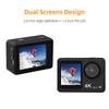 4K 30FPS Action Camera 16MP WiFi Sports Camera 160 Degrees Wide Angle Lens Dual Screen 30M/98ft Waterproof