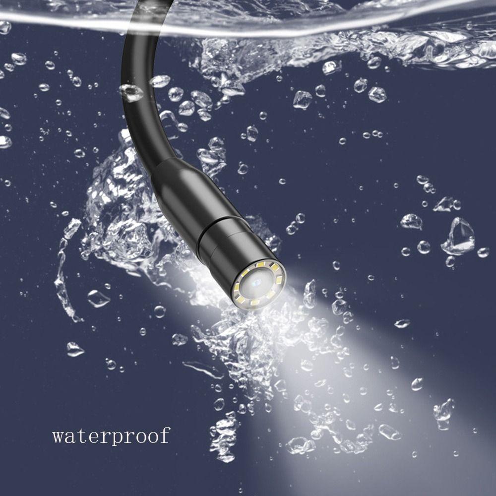 with 8 Adjust LED Lights Inspection Camera IP67 Semi-Rigid Cable Drain Camera Endoscope  Car Repair