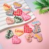 100Pcs New Cute Mini Resin Love Flat Back Cabochon Scrapbook Kawaii DIY Embellishments Accessories Valentine Hearts Flatbacks