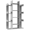 Bookshelf Grey Sonoma 86 x 25.5 x 140 cm Engineered Wood