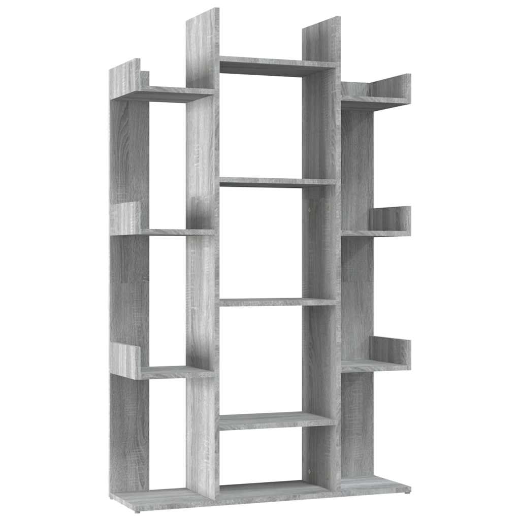 Bookshelf Grey Sonoma 86 x 25.5 x 140 cm Engineered Wood