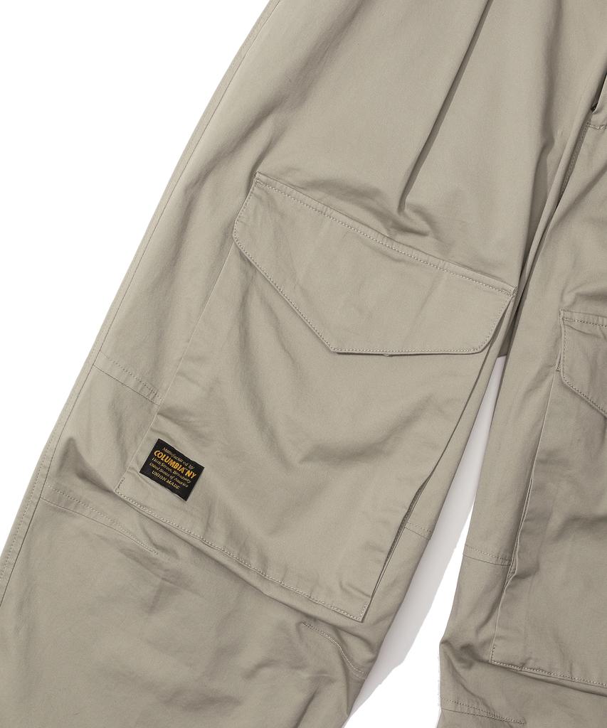 COLUMBIA UNIVERSITY Mil-Label Pocket Wide Fit Balloon Pants Heritage Beige