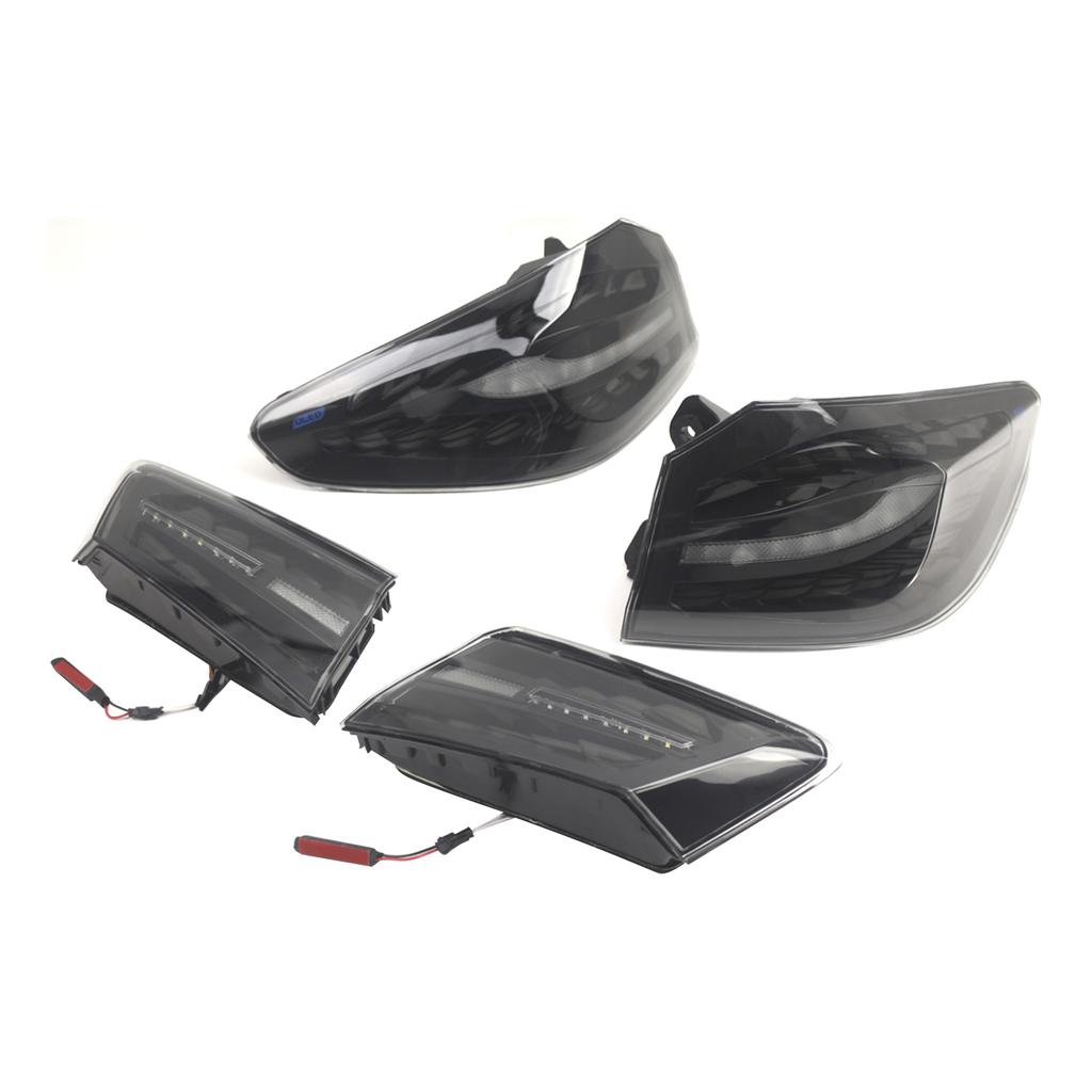 L&R Smoked LED Tail Lights Rear Lamp Assembly For BMW 5 G30 G38 2018-2020