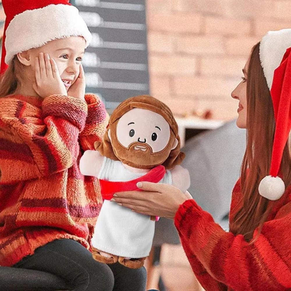 25cm Jesus Plush Toy Stuffed Animal Christ Religious Plushie Figure  Children