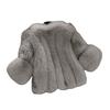 2025 European Women's Faux Fox Fur Patchwork Coat - Short, In Stock