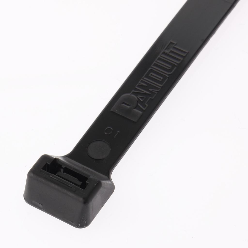 Panduit Nylon-Kabelbinder, Wetterfest Schwarz, Nicht-Schnallen-Typ, 12,7 mm breit x 511 mm lang, Packung mit 100, PLT5EH-NB-C0