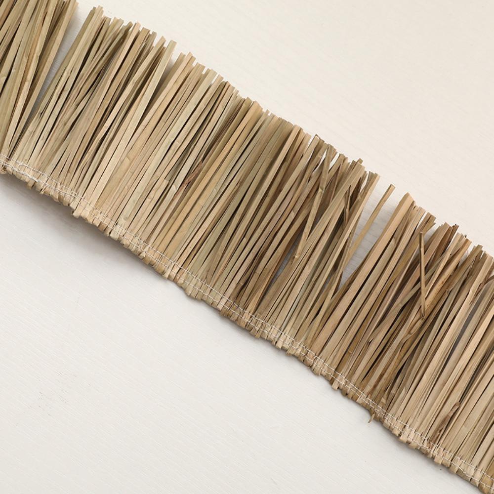 Durable Wedding Garland DIY Home Supply Background Wall Decoration Jute Fringe Trim Lafite Grass Garland Straw Tassels