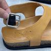 Fashion GKTINOO Handmade Genuine Leather Flat Sandals For Summer 2025 New Solid Color Square Buckle Simple Soft Cowhide Women's Shoes