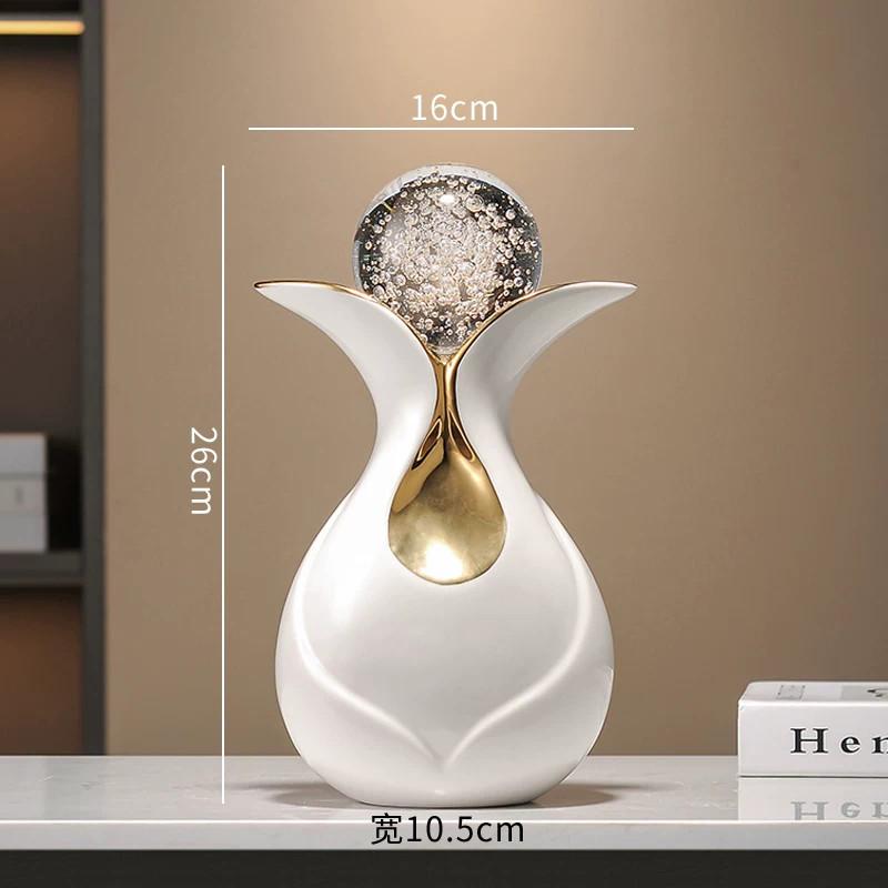 Ceramic Art Crystal Ball Sculpture, Living