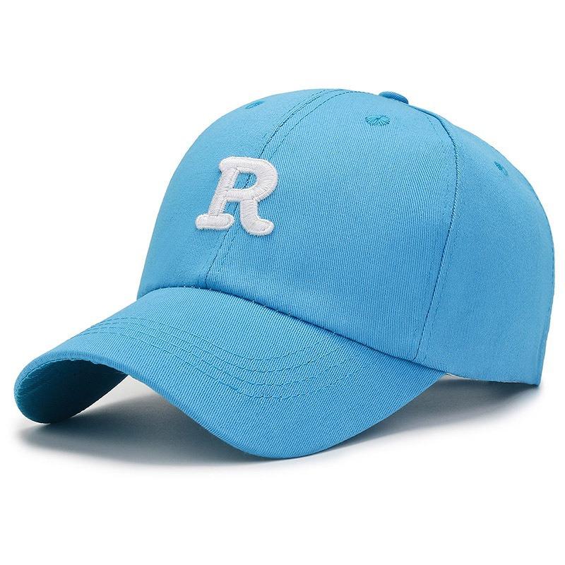Letter Embroidered Baseball Cap, Casual Versatile Cap, Men's and Women's Outdoor Sunshade Curved Brim Hat