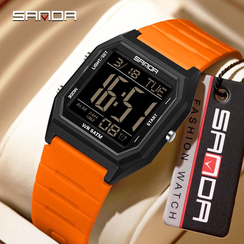 Sanda Waterproof Multifunctional Digital Watch for Students