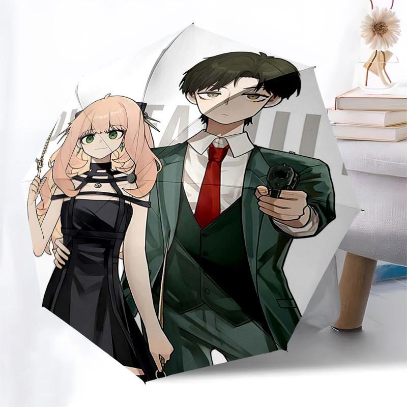 

1pc Spy x Family Inspired Automatic Opening Umbrella with Foldable Design, Outdoor for Fans, Travelers, Daily Use, Gift Idea.P022