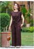 Elegant Summer Set: Stylish Short-Sleeved Top & Large Size Two-Piece for Middle-Aged & Elderly Moms - 2026 Collection