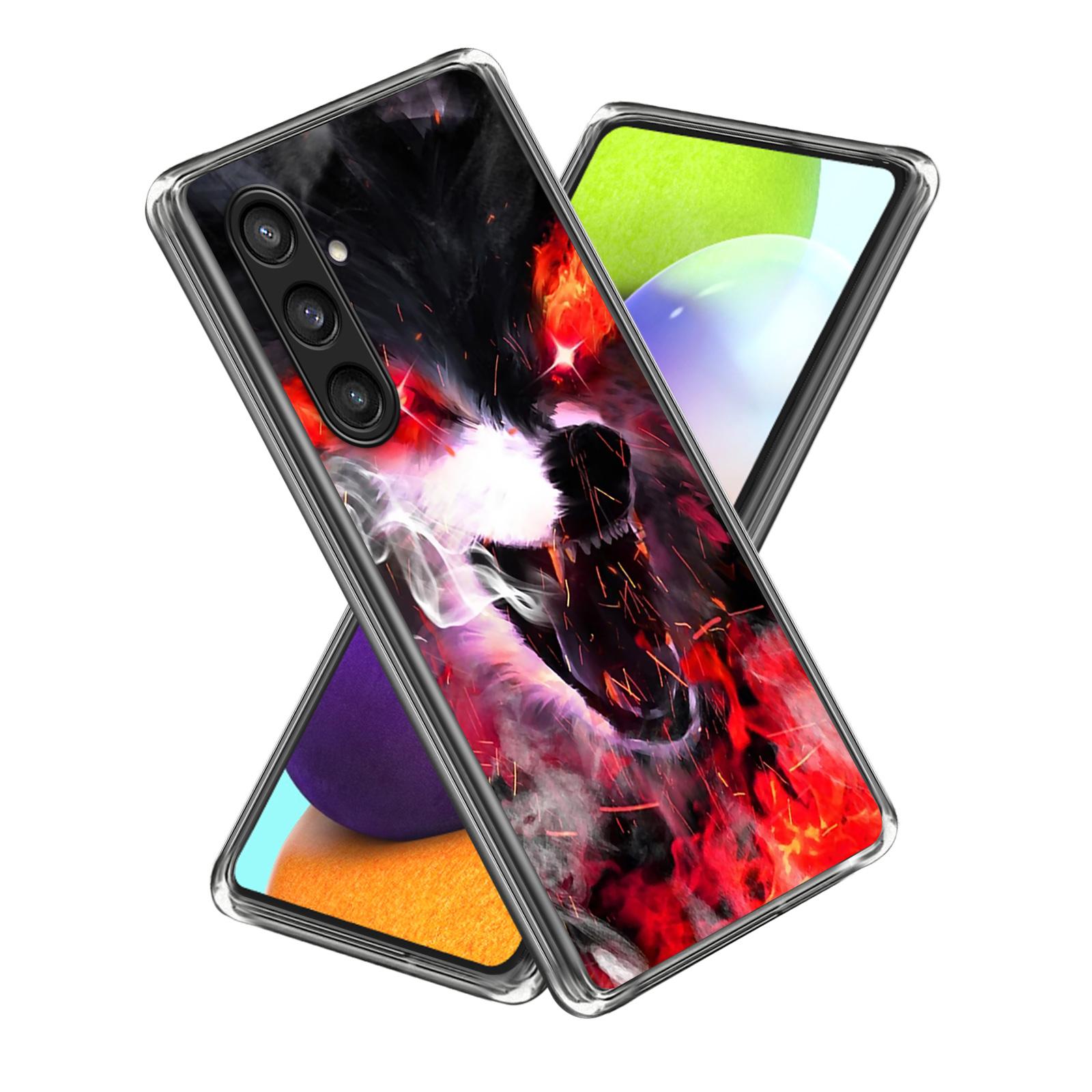 

For Samsung Galaxy S25+ TPU Case Pattern Printing Mobile Phone Back Cover Style K