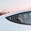 For Tesla Model 3 2017-2024 Highland 2024+ Car Rear Side Window Louvers Side Blind Triangle Window Scoop Louvers Shutter Covers