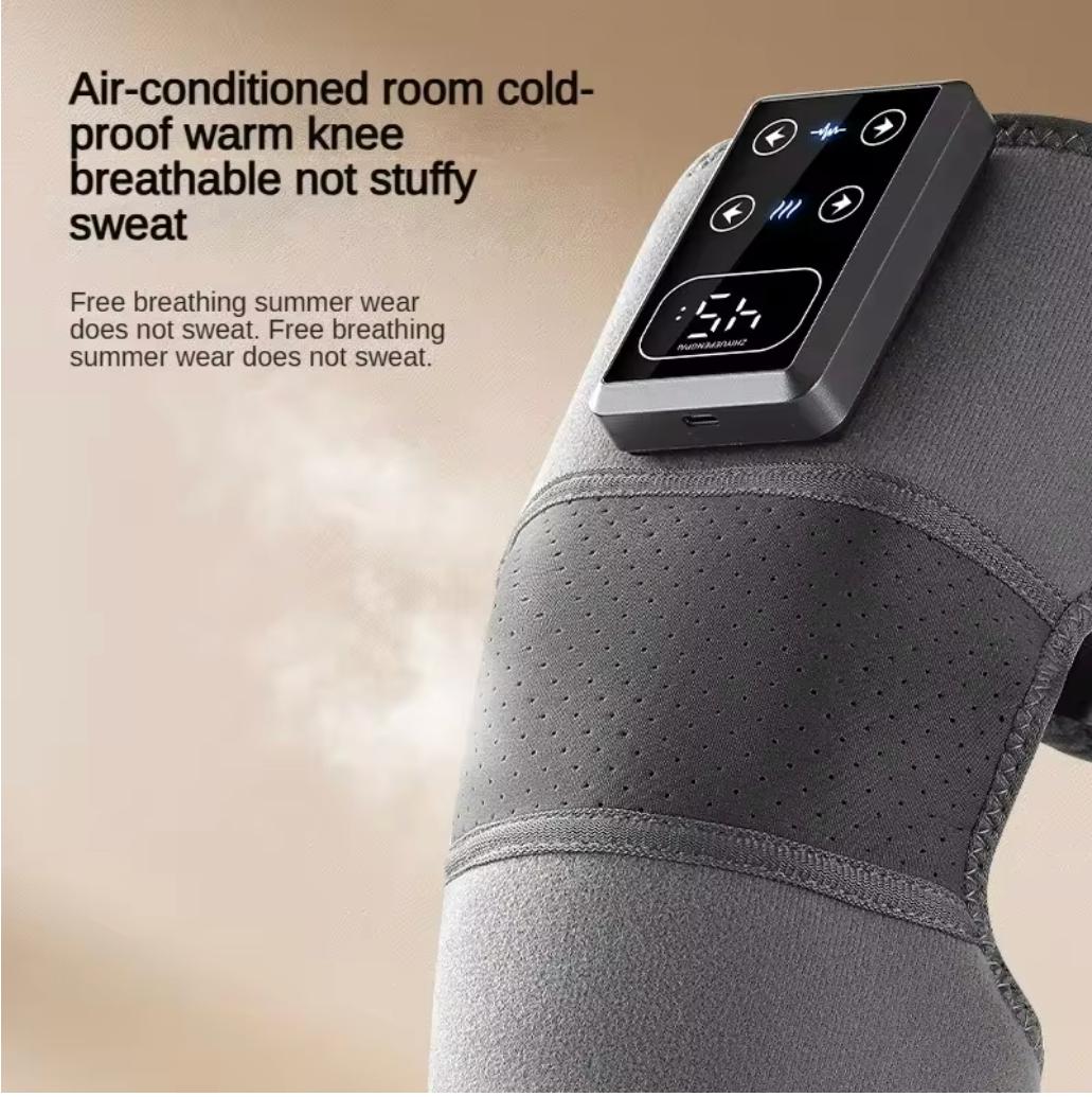 

Электрический нагреваемый вибрационный коленный массажер Физиотерапевтическая подушка 3 в 1 Массажер для плеча локтя Горячий компресс Обезболивание USB