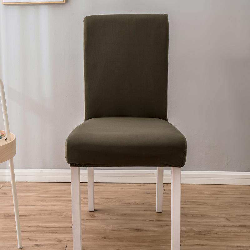 Elastický jednobarevný poloviční potah na židli Potah na židli Potah na jídelní židli Hotelový banketový potah na sedák Potah na stoličku Potah na židli