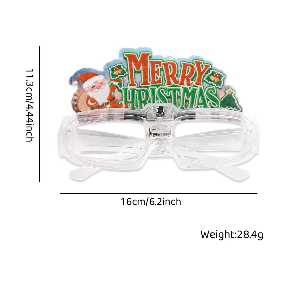 

Веселые праздничные и светодиодные светящиеся очки для рождественских вечеринок и ночных мероприятий Christmas Glasses A