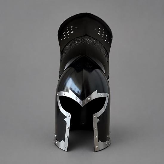 Medieval Knight Visor Barbuta Helmet Templar Helmet Cosplay & Roleplay Costume